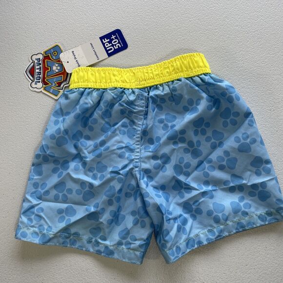 Paw Patrol Swim Trunks Baby Boys Size 18M UPF 50+ Elastic Waist Mesh Liner Blue - Picture 2 of 4